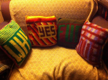 Double Sided Crochet Cushions