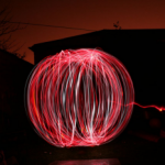 A Light painting - photography work